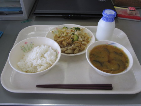Day 5: tempura-ish little fish with salad and miso soup.  Surprisingly the salad tasted more fishy than the fish. 