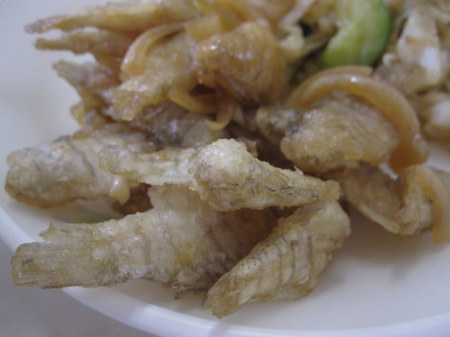 A close up on the fish so you can appreciate how tasty it was!!! crunch crunch